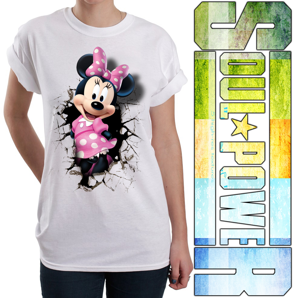 3D TSHIRT MINNIE MOUSE Kaos3dsoulpower